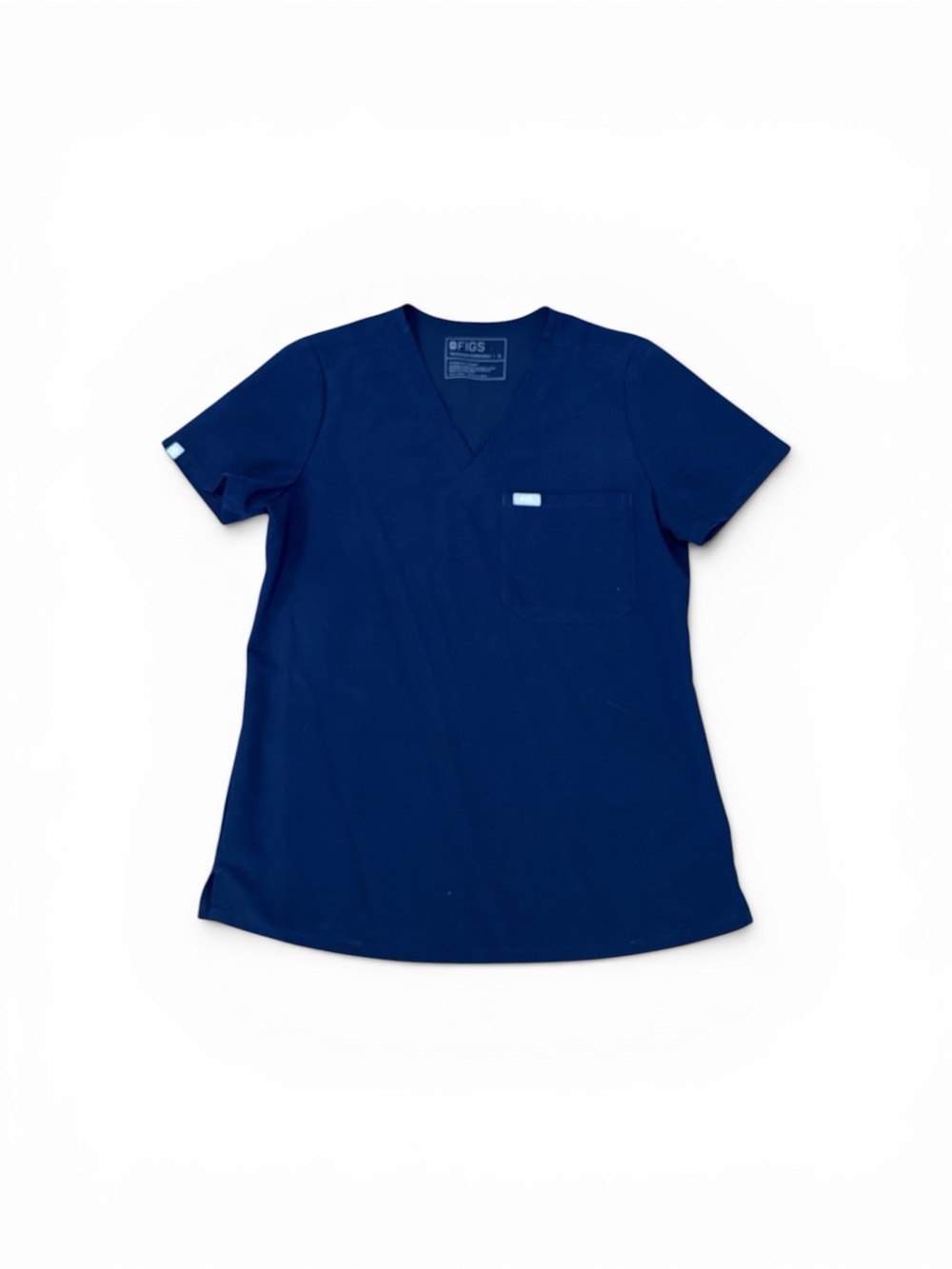 Figs Catarina Navy V-Neck Medical Scrub Top Small
